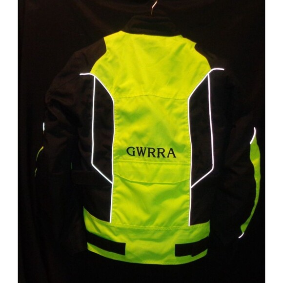 GWRRA Motorcycle Racing Jacket Sz S Womens Lime Green - Picture 2 of 6